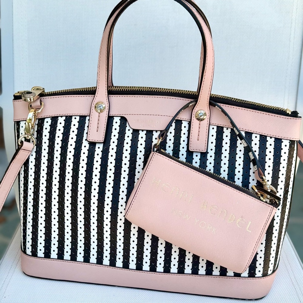 HENRI BENDEL NEW YORK LIMITED EDITION HANDBAG W CROSSBODY STRAP